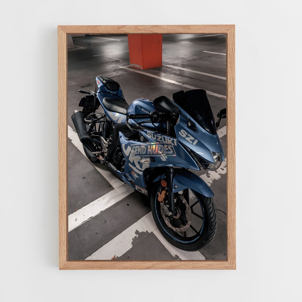 Poster Suzuki moto élégant (vue 4)